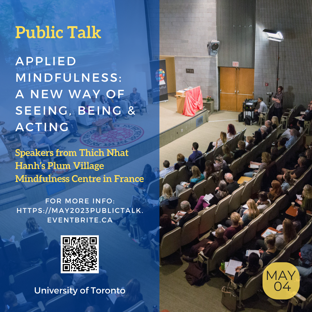 Public Talk on Applied Mindfulness: A New Way of Seeing, Being & Acting ...